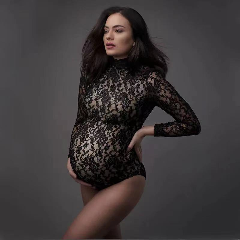 Maternity Wear - Accessoires de photographie en dentelle, combinaison