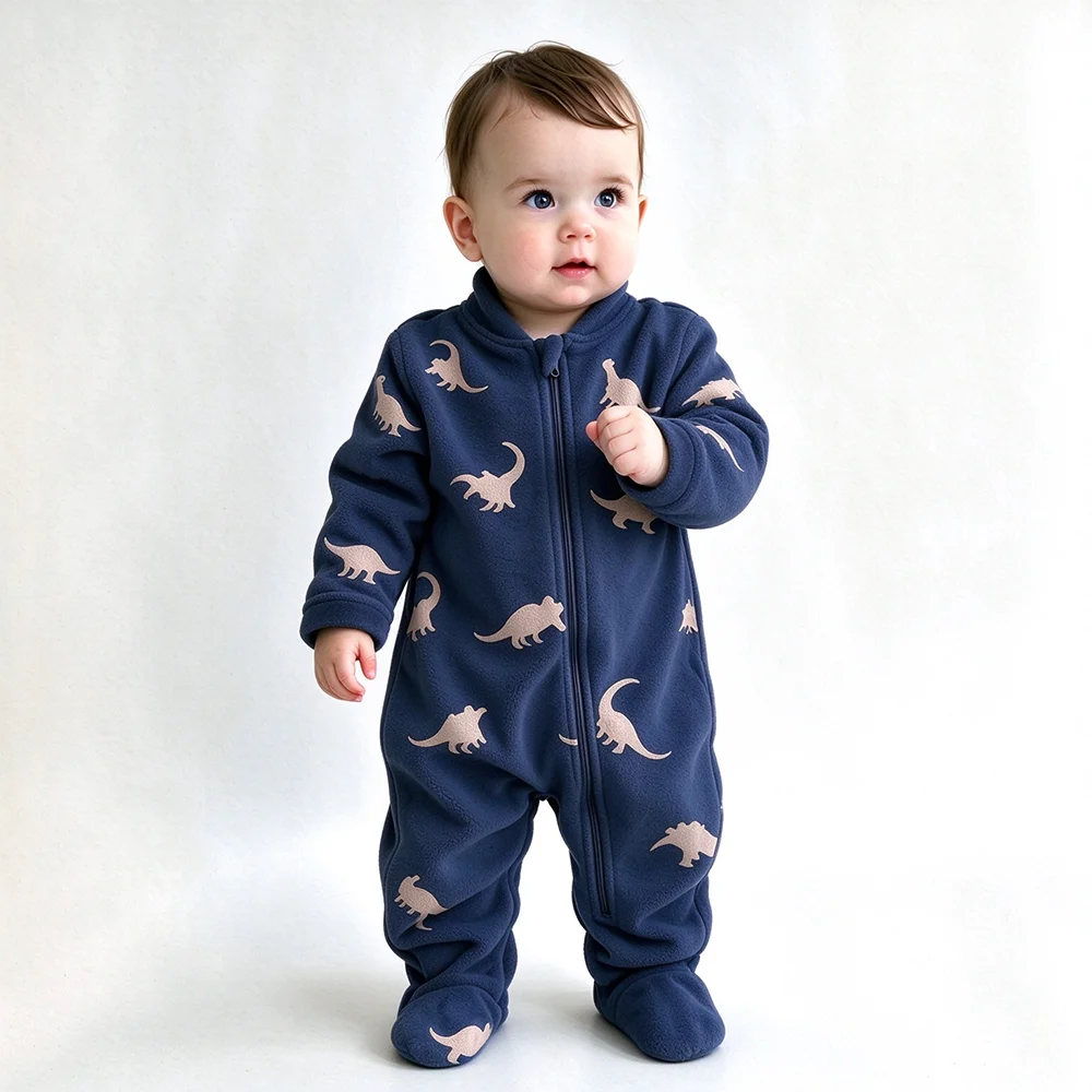 Combinaison polaire douce et c - Cotton Baby Onesies Zipper avis et prix